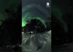 Canadian photographer captures unique view of northern lights