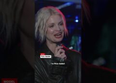 An inside view of the Burberry fashion show