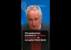 UN spokesman pressed on ‘de facto annexation’ of occupied West Bank | AJ#shorts
