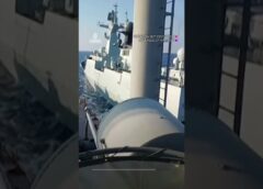 Chinese vessel sails at ‘unsafe’ distance from Philippine navy. | AJ#shorts