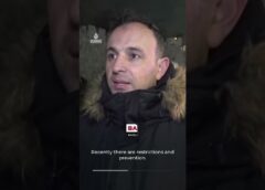 Muslims pray near closed Al-Aqsa Mosque on Ramadan holy night | AJ #shorts