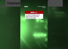 US release footage said to show Marines boarding Iranian cargo ship. #Iran #US #BBCNews
