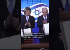 Argentina’s Milei backs US-Israel war on Iran in Jerusalem visit | AJ #shorts