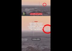 Iranian police release video claiming to show forces firing at US aircraft